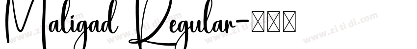 Maligad Regular字体转换